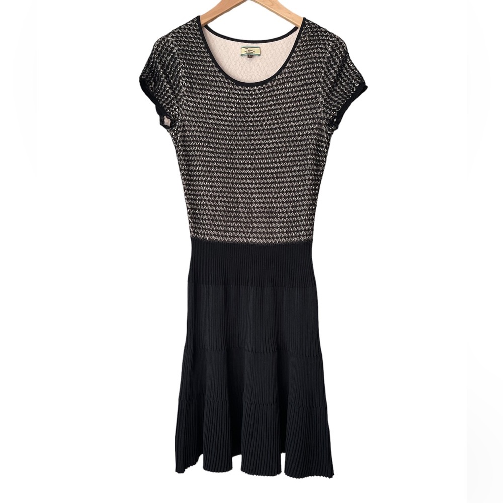 Issa London black A-line knit dress size large